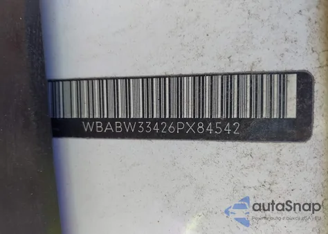 2006 BMW 325Ci из США, поврежденный, VIN WBABW33426PX84542